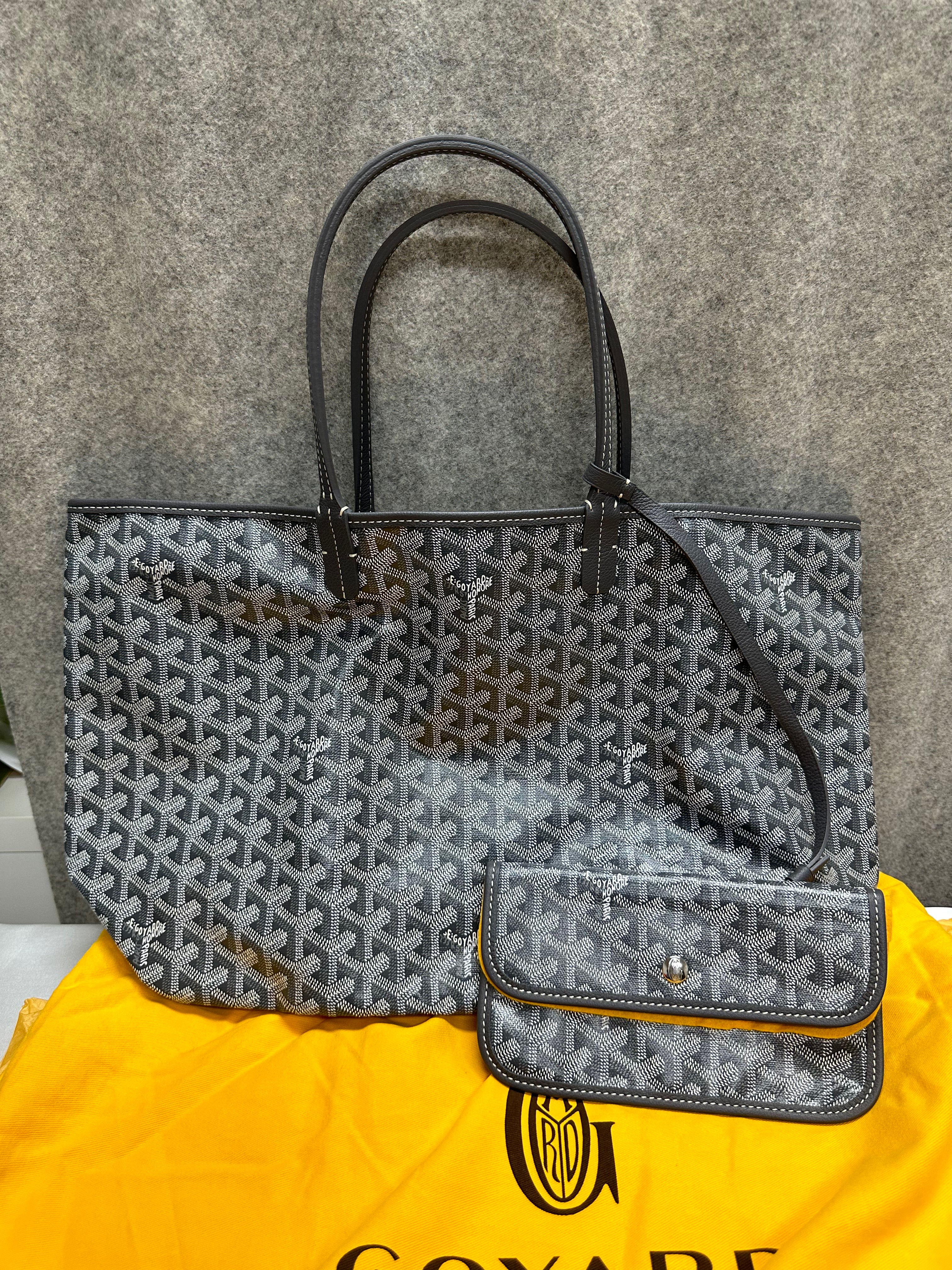 Goyard Saint Louis PM Tote Bag Grey, - Luxnicy
