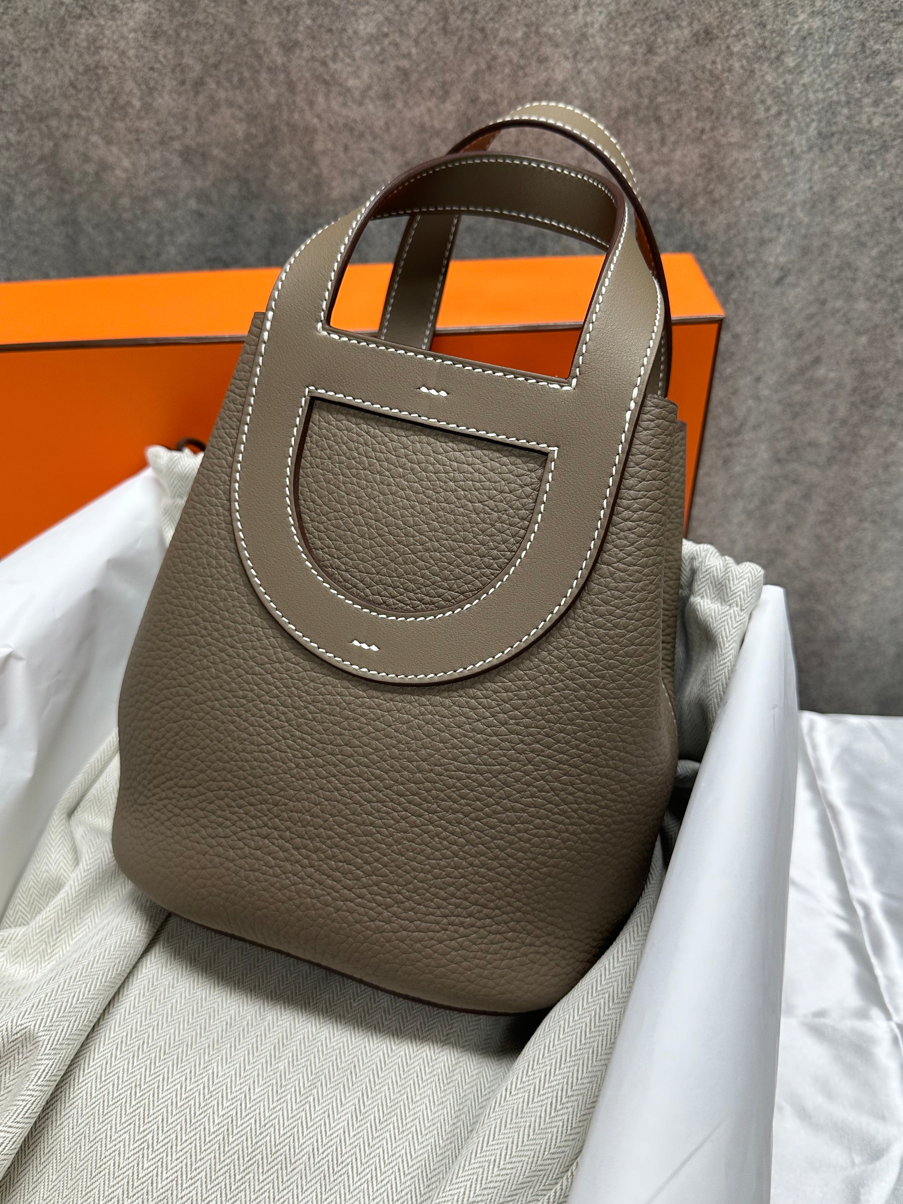 Hermes In the Loop 18 Etoupe X GHW, - Luxnicy