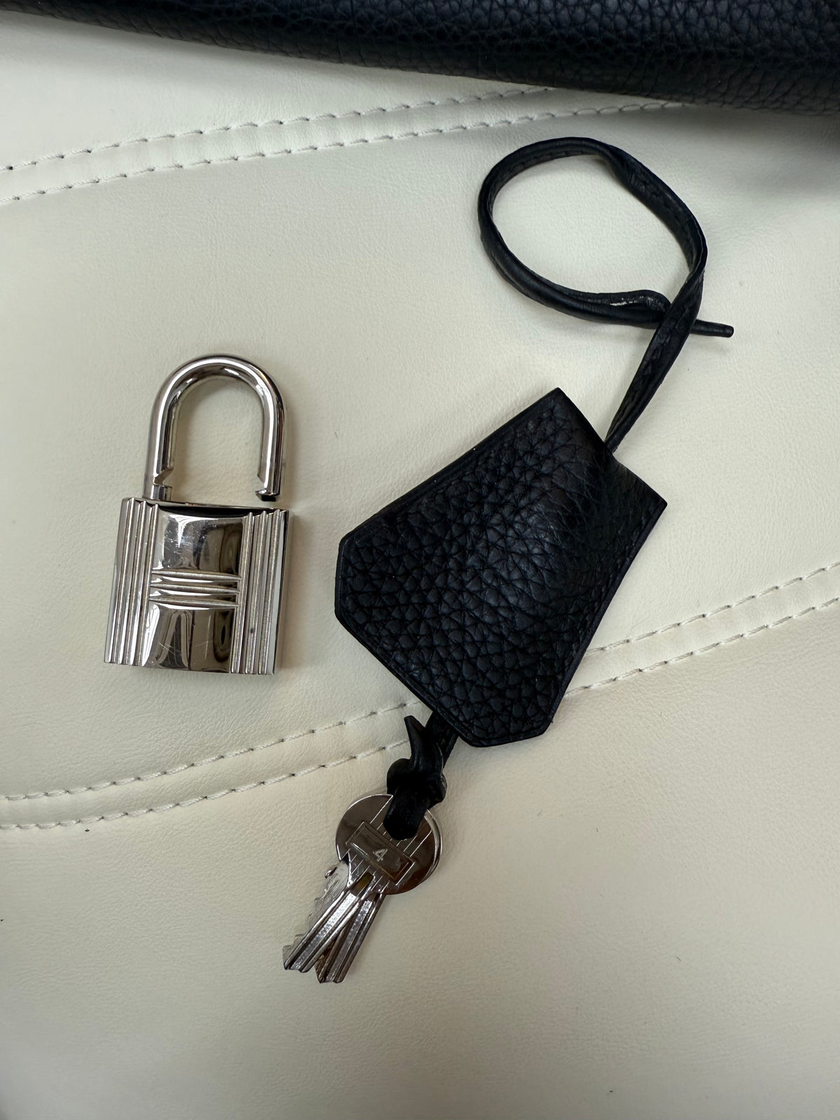 Hermes Birkin Shoulder HAC Black PHW Stamp square I