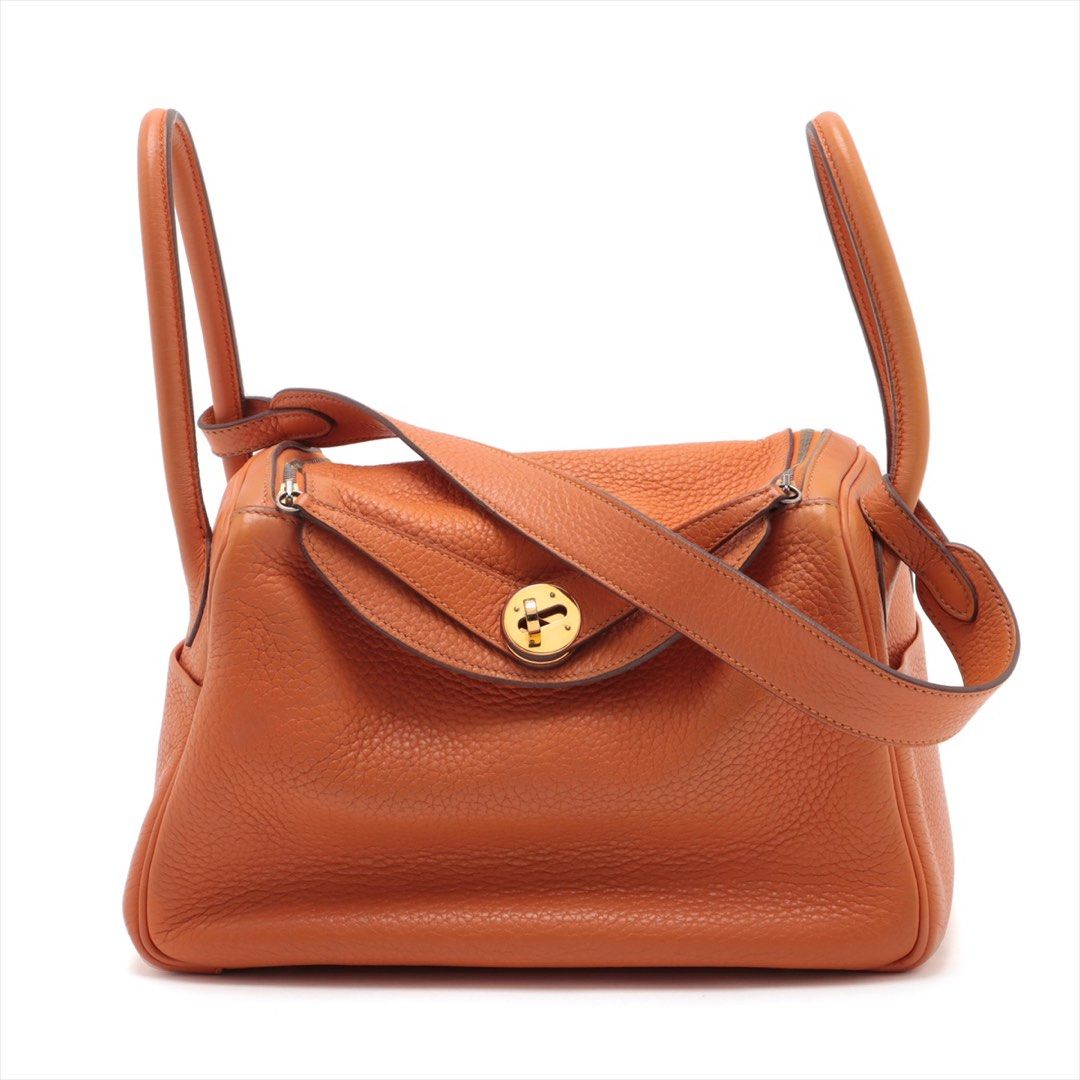 Hermes Lindy 26 Taurillon Clemence Orange GHW Stamp □O 2011