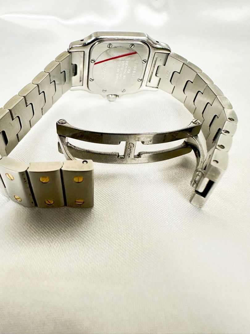 Cartier Santos Galbee 1566 18k watch 24X41 mm