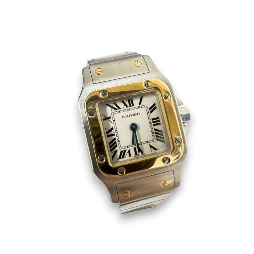 Cartier Santos Galbee 1566 18k watch 24X41 mm