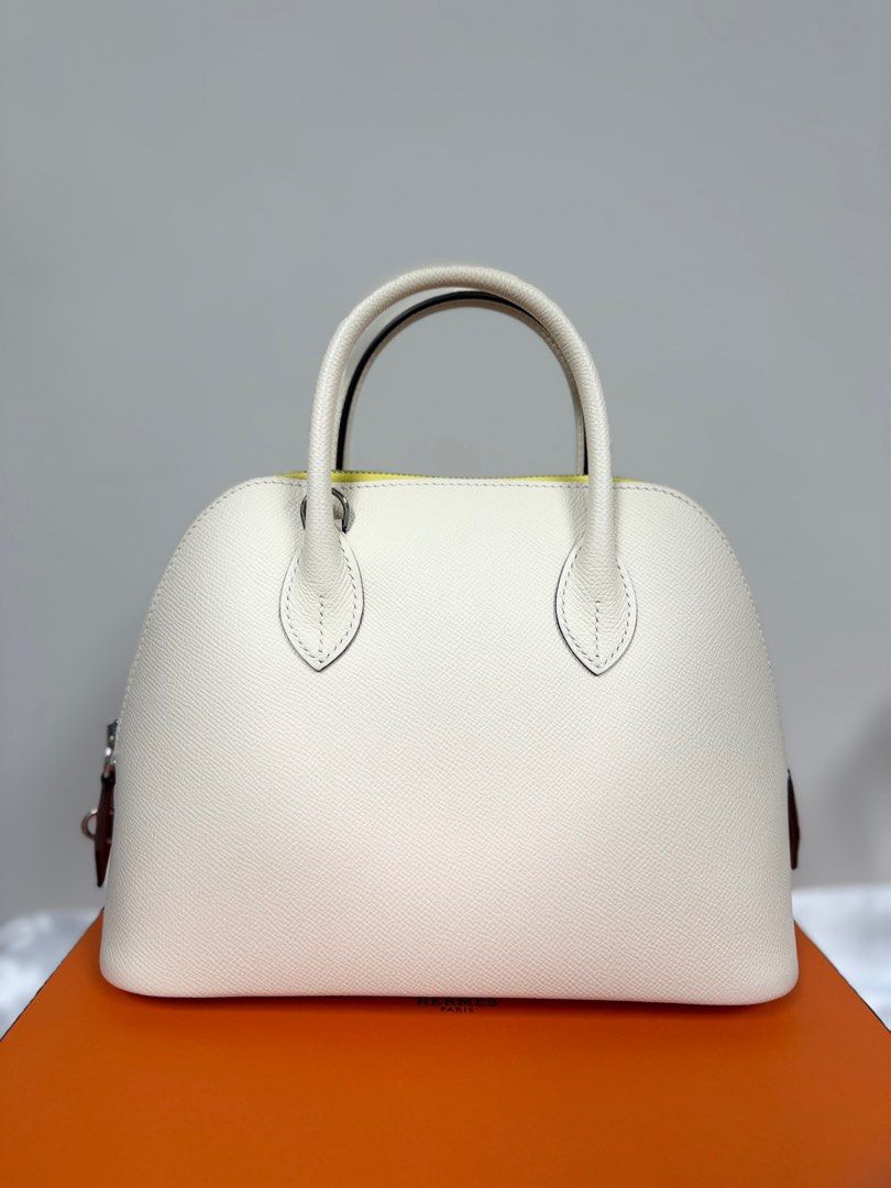 Bolide 1923 25 Tricolor Veau Epsom Nata x Joanne Citron x Terre Battue Silver Metal Fittings U: 2022