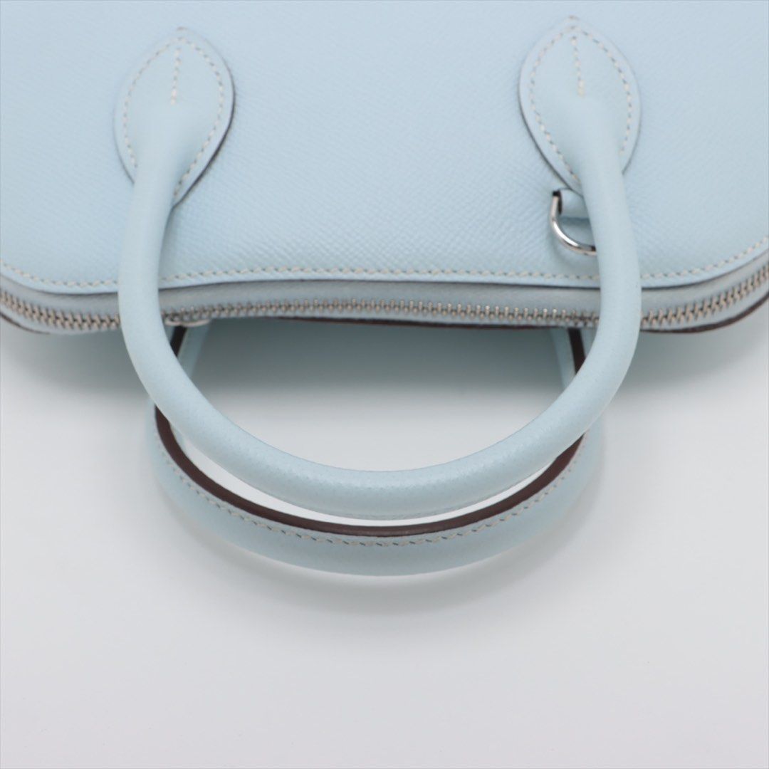 Hermes Bolide 1923 25 Verso Veau Epsom Blue Brume x Nata PHW Stamp Z: 2021