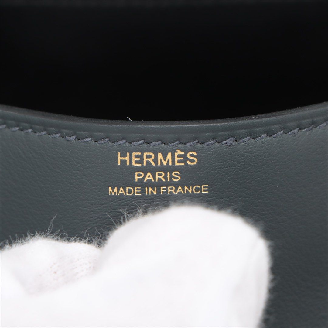Hermes Lindy mini 20 Verso Veau Swift Grimisty x black Gold Metal Fittings W: 2024